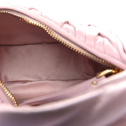 Miu Miu Nappa Matelasse Small Wander Hobo Alabaster Pink 5 of 9