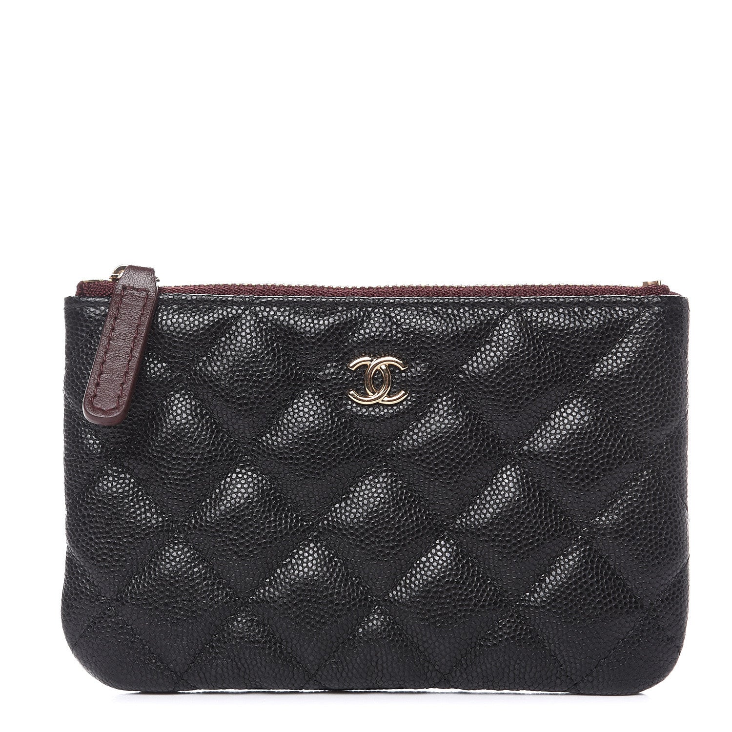 Chanel Caviar Quilted Small Cosmetic Case Black 1 of 8