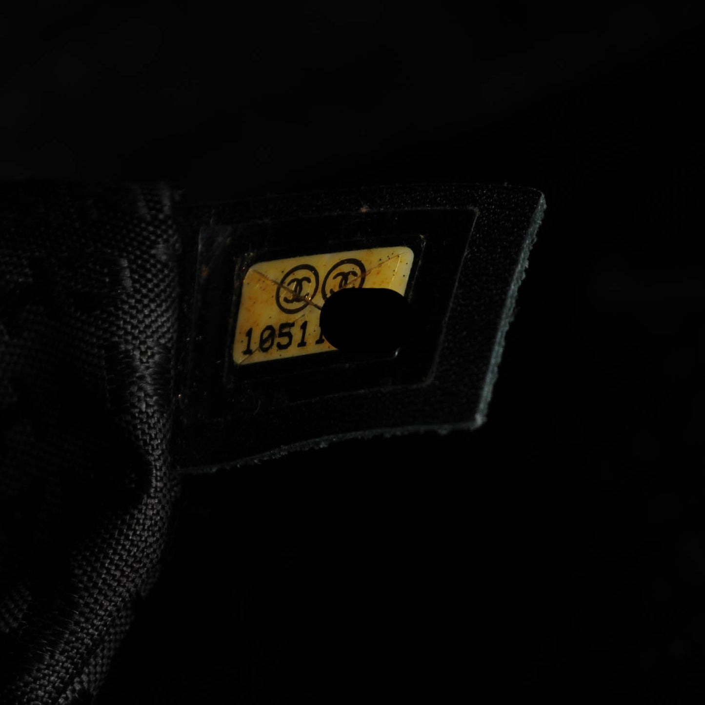 Lambskin Jumbo Mademoiselle Double Flap Black