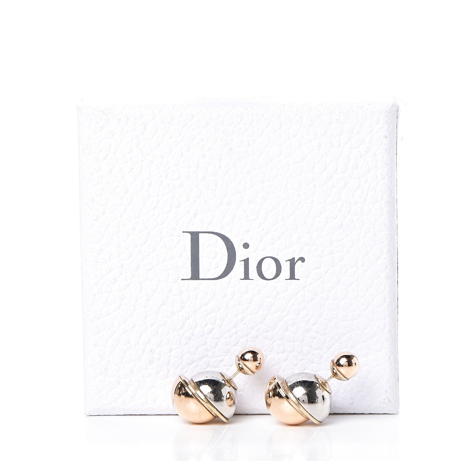 Christian Dior Mise En Dior Tribal Earrings Rose Gold Silver 7 of 7