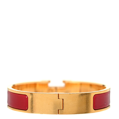 Hermes Enamel Narrow Clic Clac H Bracelet PM Red 3 of 3
