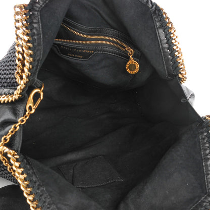Stella McCartney Woven Falabella Tote Black 6 of 7