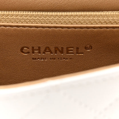 Chanel Lambskin Quilted Small Chic Pearls Flap White 6 of 10
