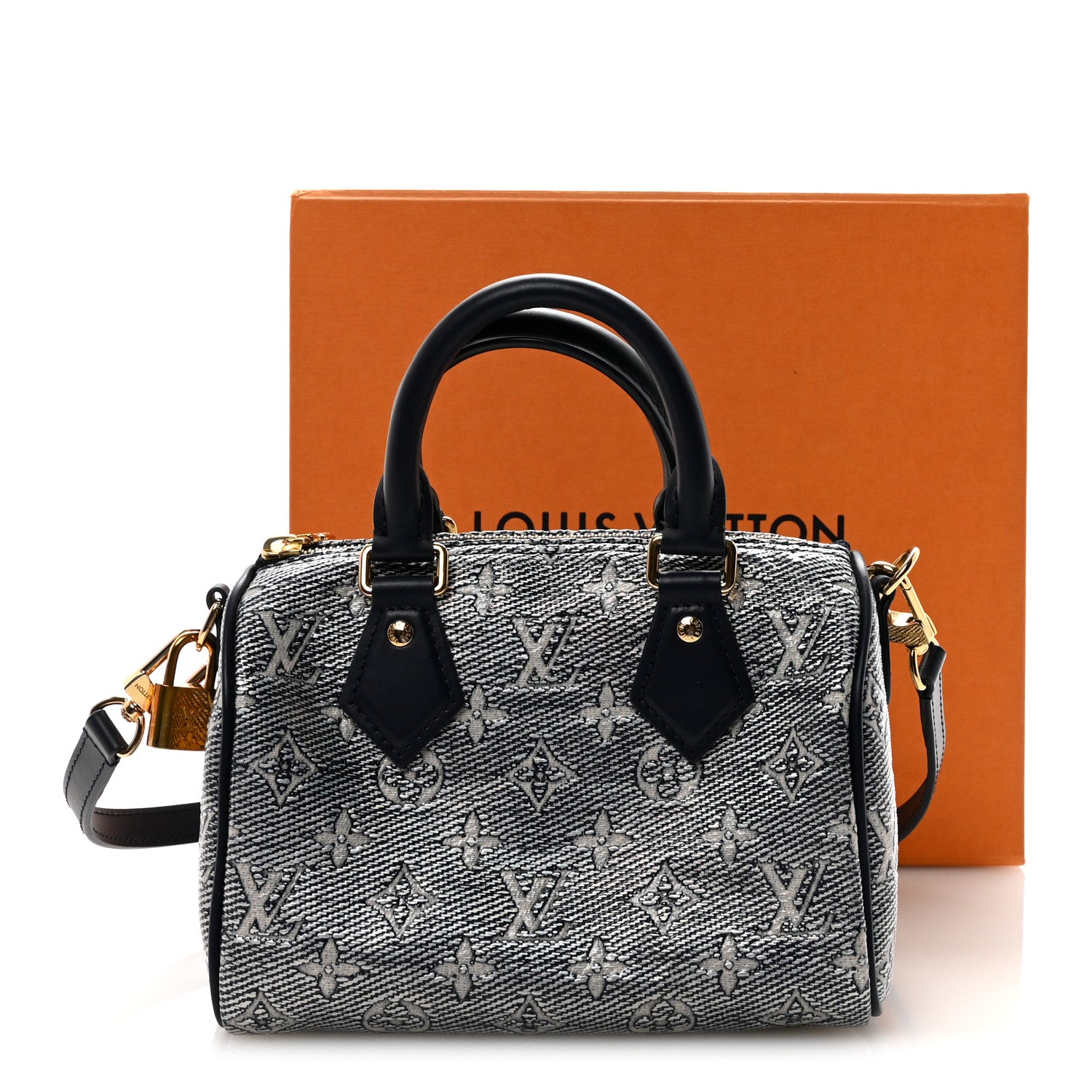 Louis Vuitton Monoglam Speedy Bandouliere 20 Blue 10 of 10