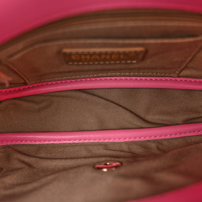 Chanel Goatskin Stitched Casual Trip Single Flap Pink 5 of 13