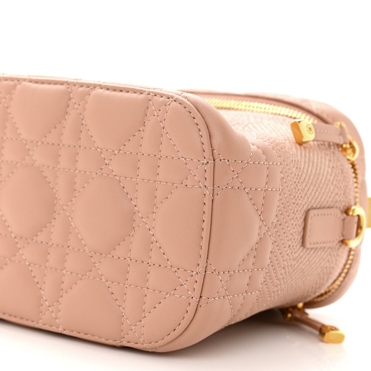 Christian Dior Lambskin Cannage Small Diortravel Vanity Case Rose Des Vents 10 of 11