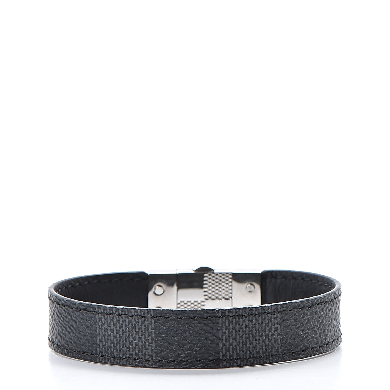 Louis Vuitton Damier Graphite Check It Reversible Bracelet 21 3 of 7