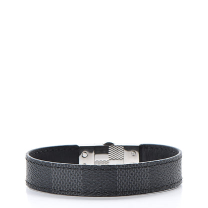 Louis Vuitton Damier Graphite Check It Reversible Bracelet 21 3 of 7