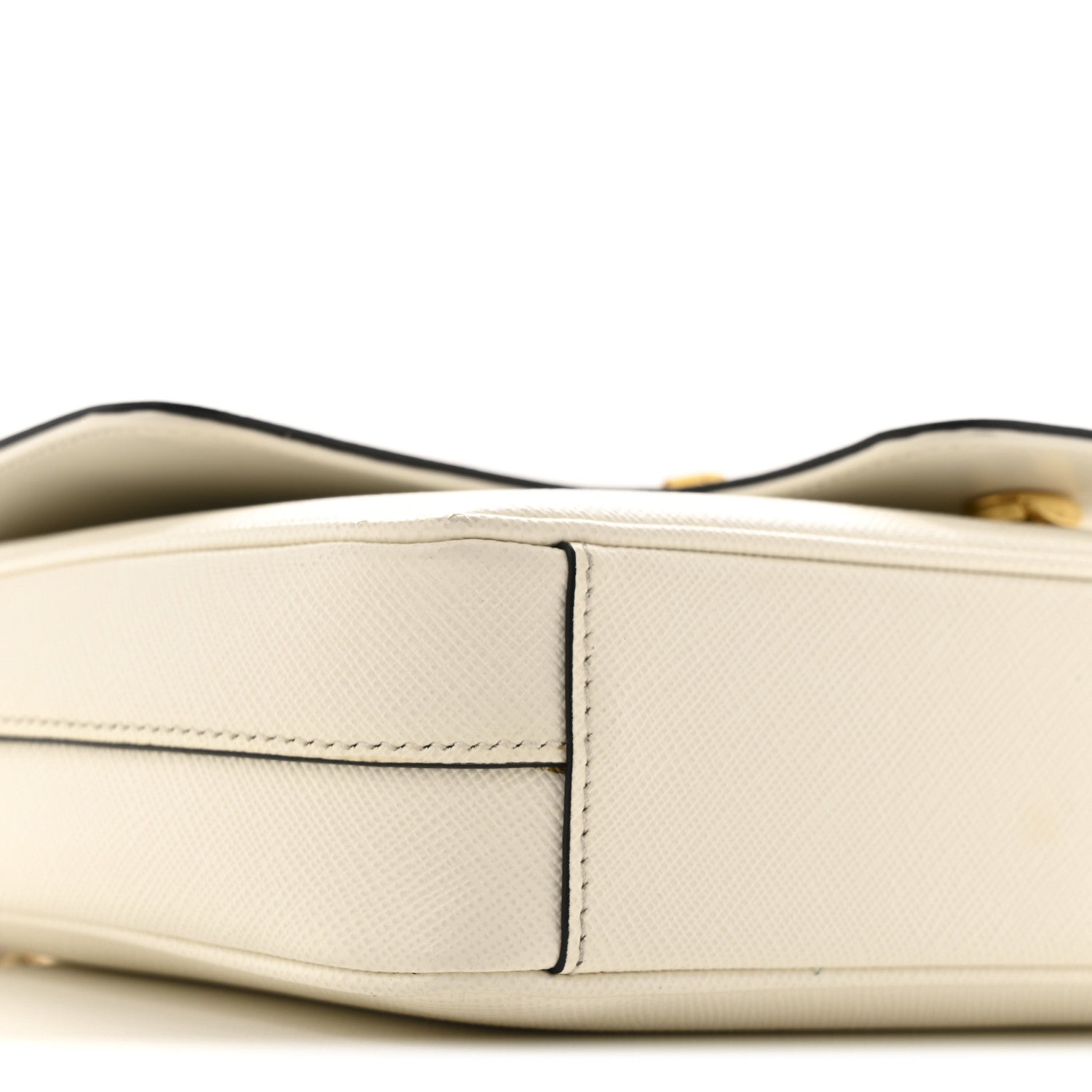Prada Saffiano Flap Shoulder Bag Talco 9 of 16