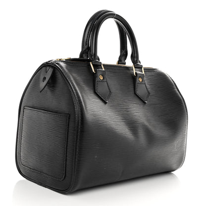 Louis Vuitton Epi Speedy 25 Black 3 of 11