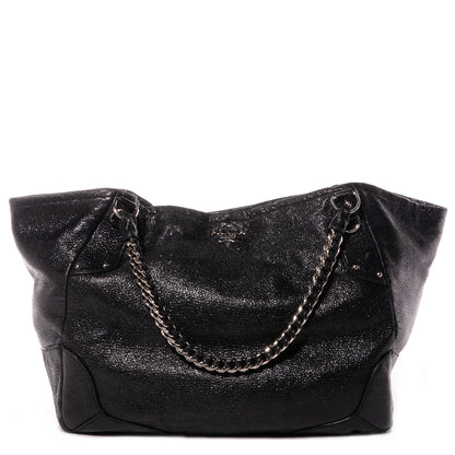 Prada Cervo Lux Chain Shoulder Bag Nero Black 1 of 12