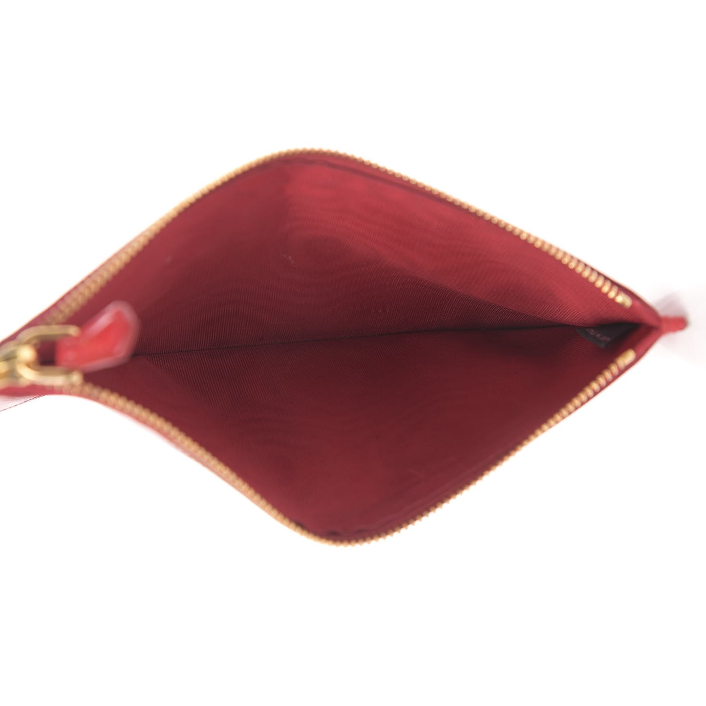 Saffiano Bi-Color Envelope Wallet Black Fuoco