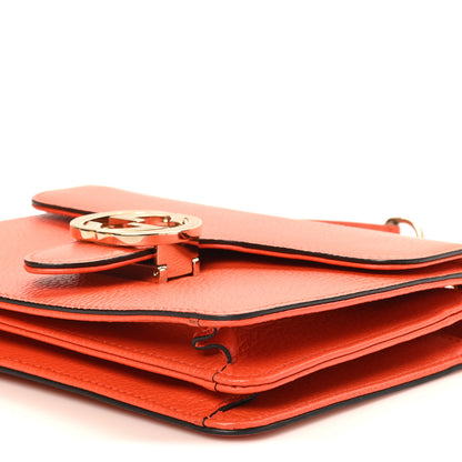 Gucci Dollar Calfskin Small Interlocking G Shoulder Bag Sun Orange 10 of 10