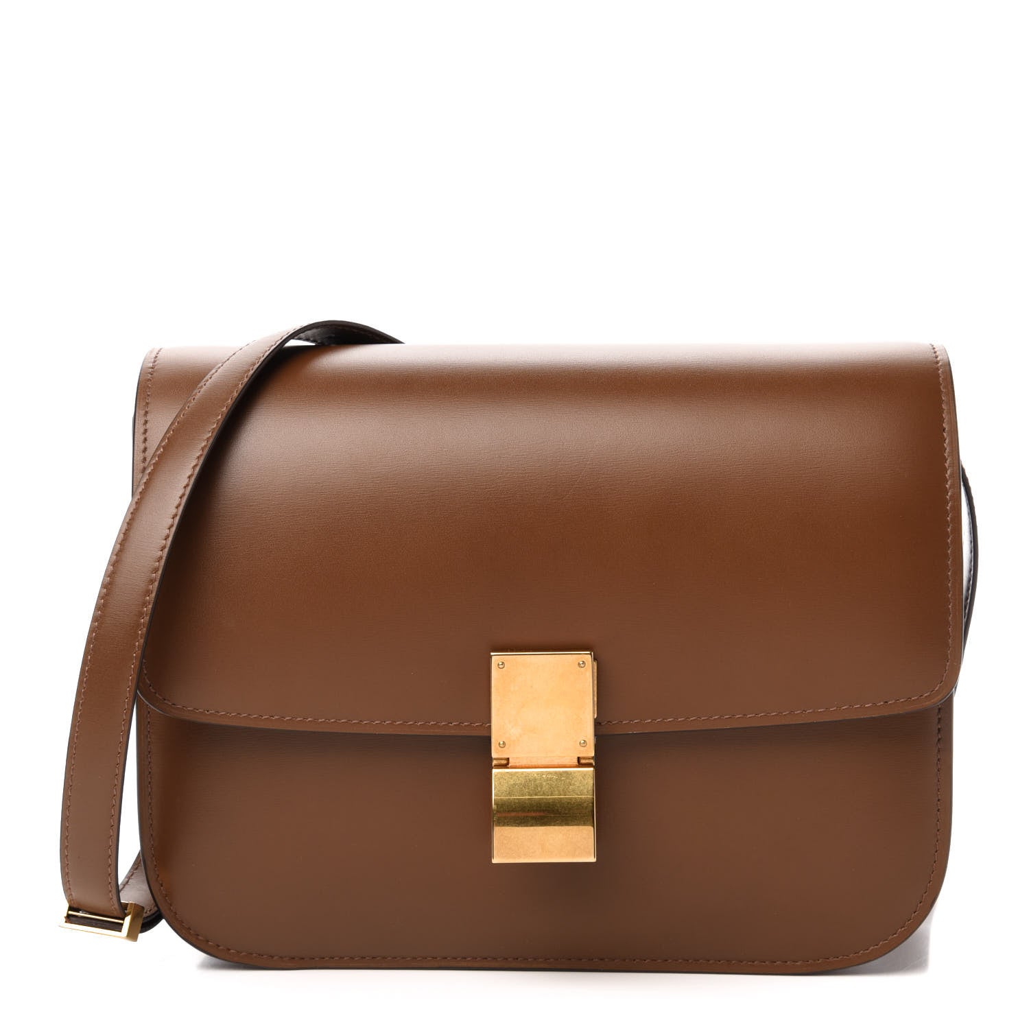 Celine Box Calfskin Medium Classic Box Flap Bag Camel 1 of 11