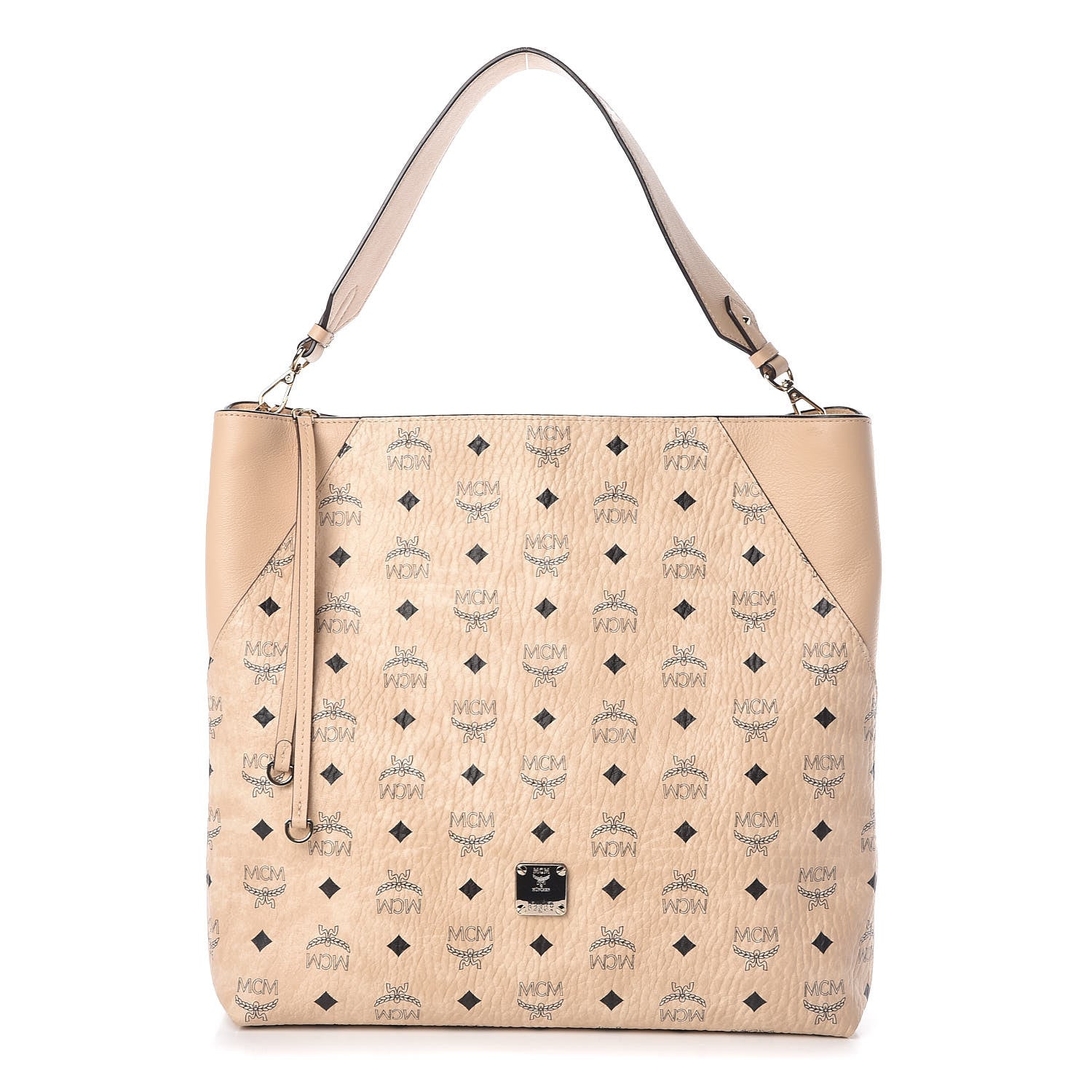 MCM Visetos Large Klara Hobo Beige 1 of 9