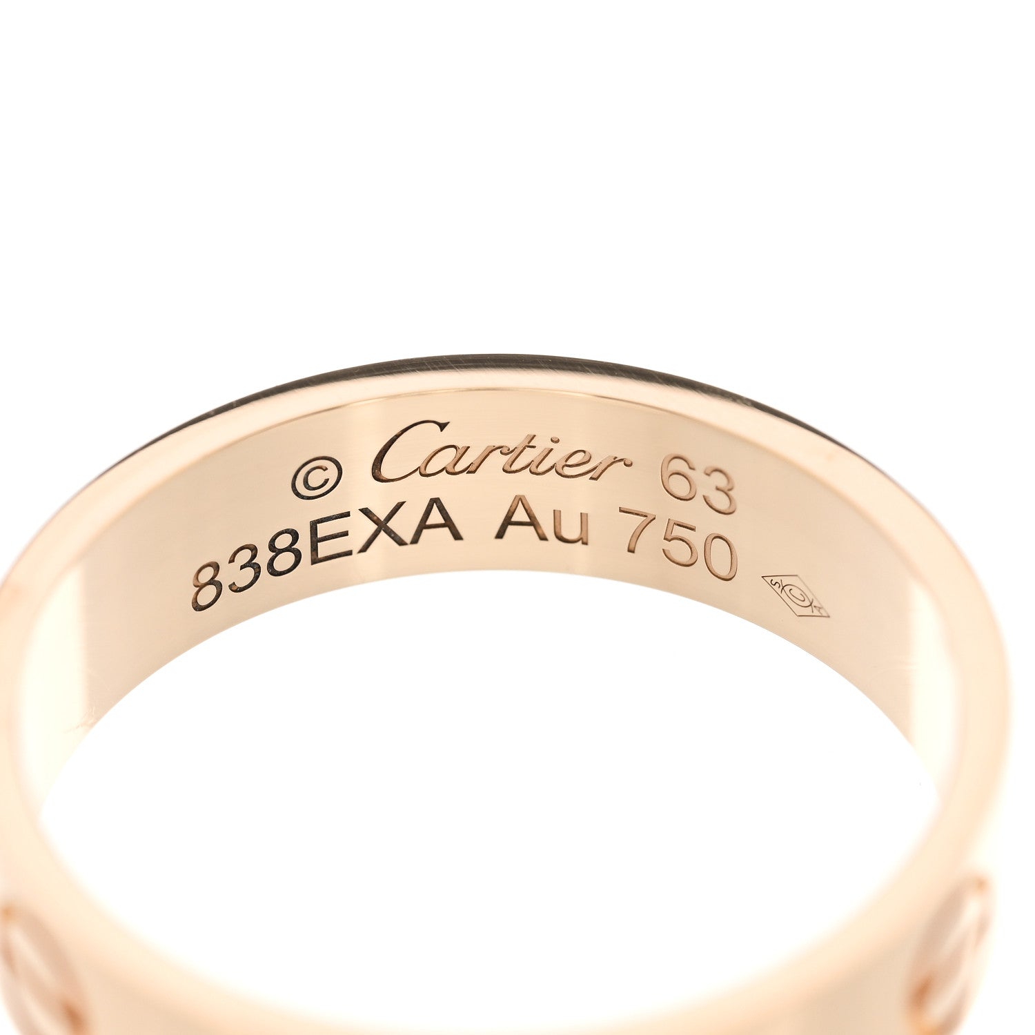 Cartier 18K Yellow Gold 5.5mm LOVE Ring 63 10.5 4 of 4