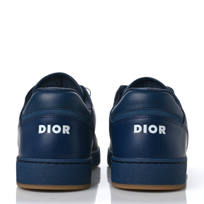 Christian Dior Smooth Calfskin Oblique Galaxy Mens B27 Low Top Sneakers 37 Blue Beige 5 of 10