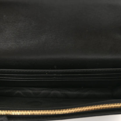 Gucci Calfskin GG Matelasse Chain Wallet Black 6 of 9