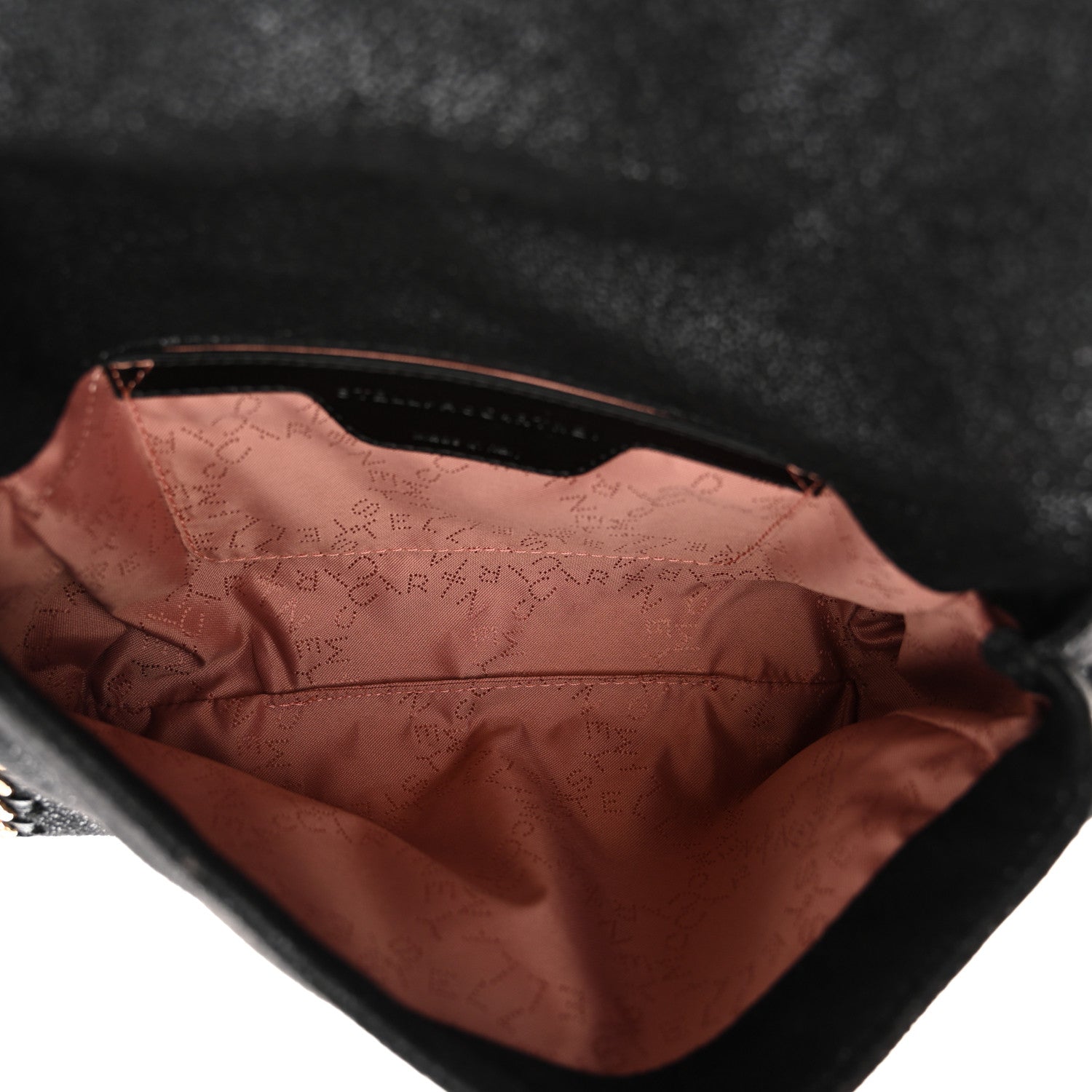 Stella McCartney Shaggy Deer Mini Falabella Shoulder Bag Black 5 of 10