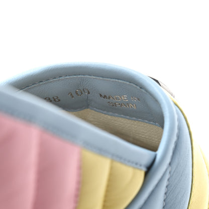 Gucci Nappa Matelasse Diagonal GG Marmont Espadrilles 38 Multicolor Pastel 8 of 9