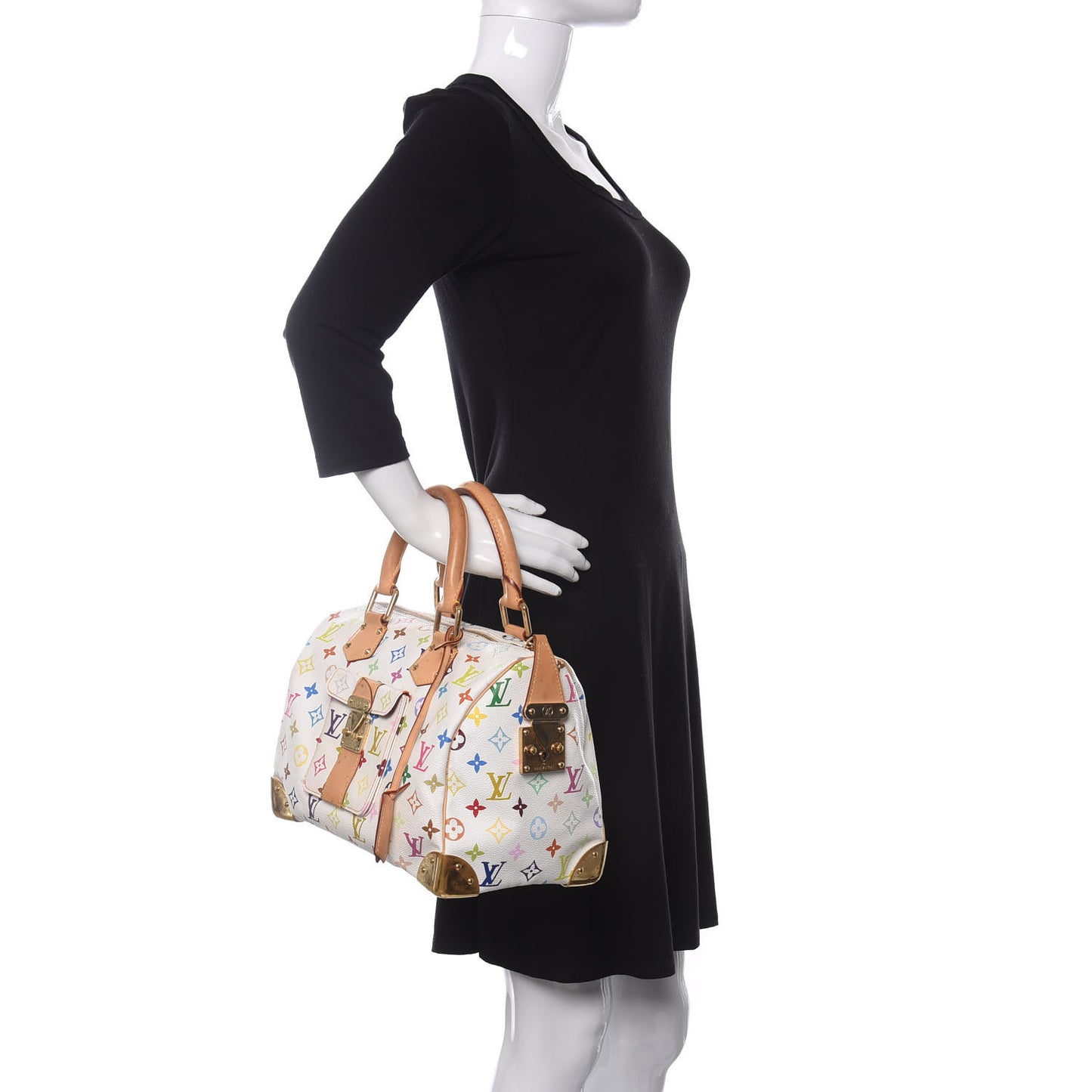 Monogram Multicolor Speedy 30 White