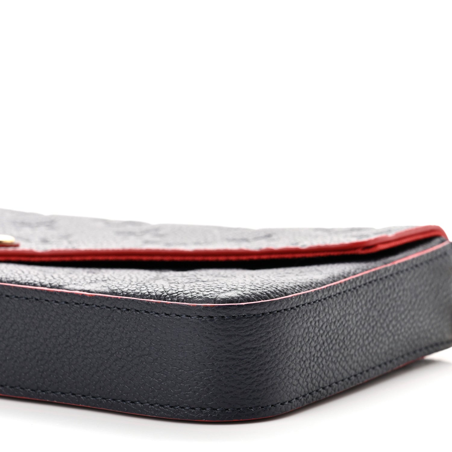 Louis Vuitton Empreinte Pochette Felicie Chain Wallet Marine Rouge 9 of 9