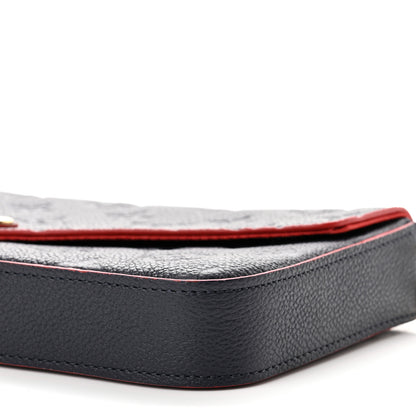 Louis Vuitton Empreinte Pochette Felicie Chain Wallet Marine Rouge 9 of 9