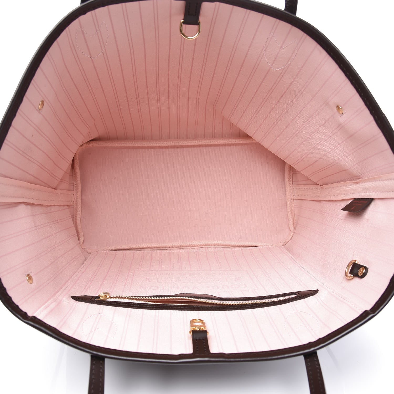 Louis Vuitton Damier Ebene Neo Neverfull MM Rose Ballerine 4 of 10