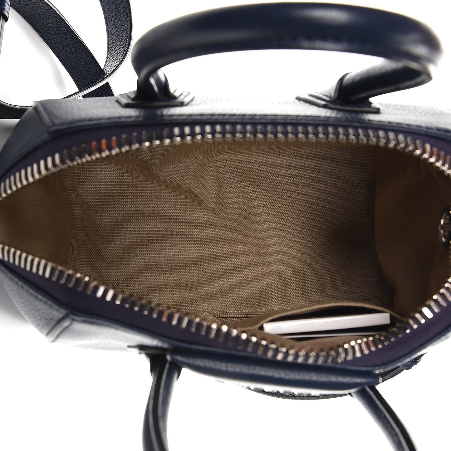 Sugar Goatskin Mini Antigona Navy