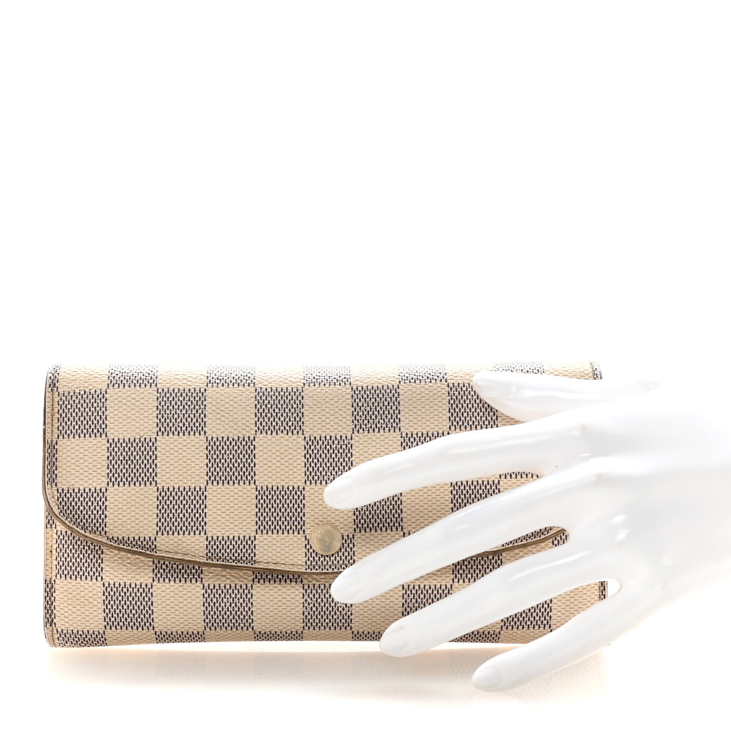 Louis Vuitton Damier Azur Emilie Wallet 2 of 6