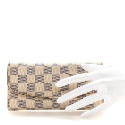 Louis Vuitton Damier Azur Emilie Wallet 2 of 6
