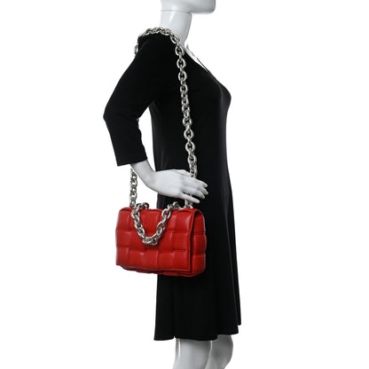 Bottega Veneta Lambskin Maxi Intreccio Padded Chain Cassette Crossbody Bag Nail Polish 2 of 17