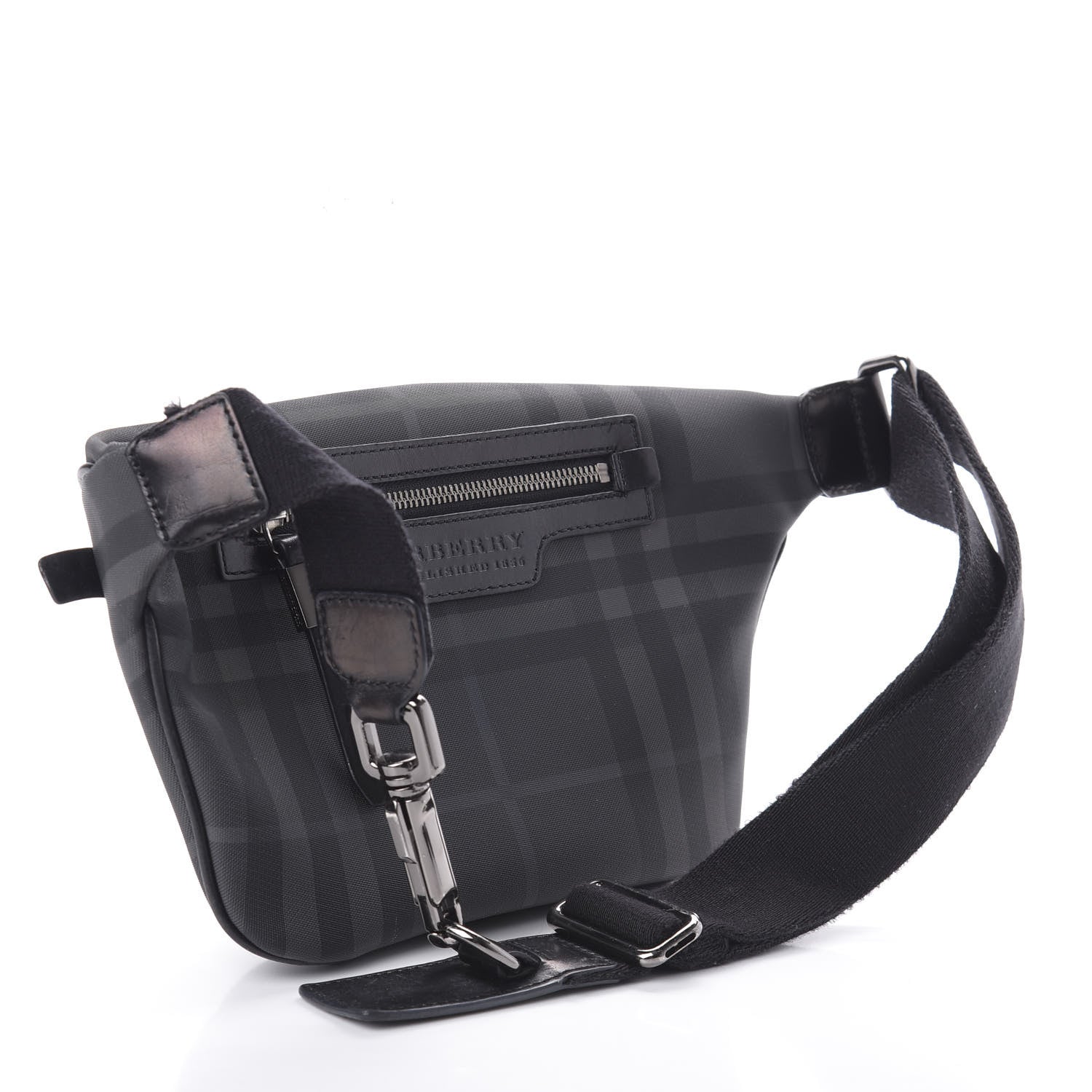 Burberry London Check Bum Bag Dark Charcoal 3 of 8
