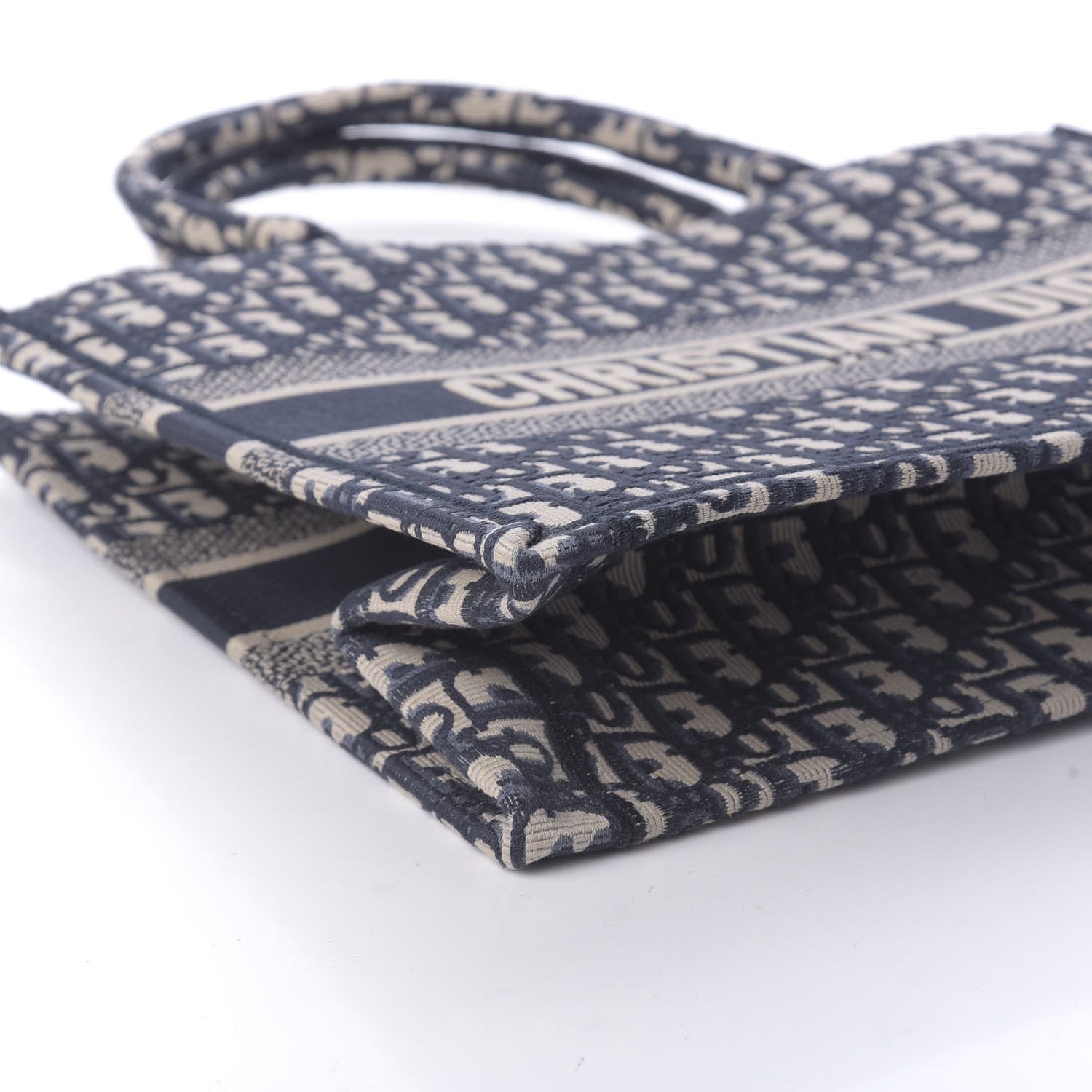 Christian Dior Oblique Medium Book Tote Blue Multicolor 6 of 11