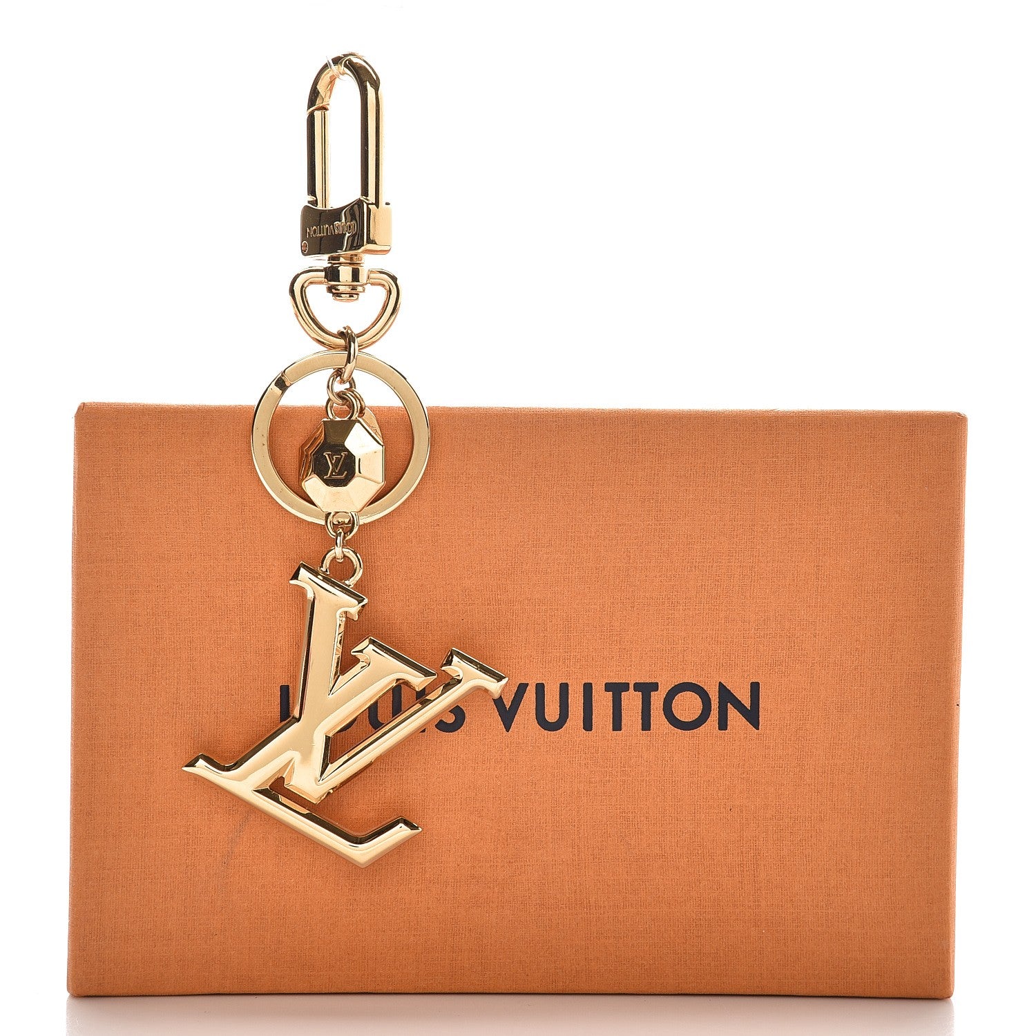 Louis Vuitton LV Facettes Bag Charm Key Holder Gold 3 of 3