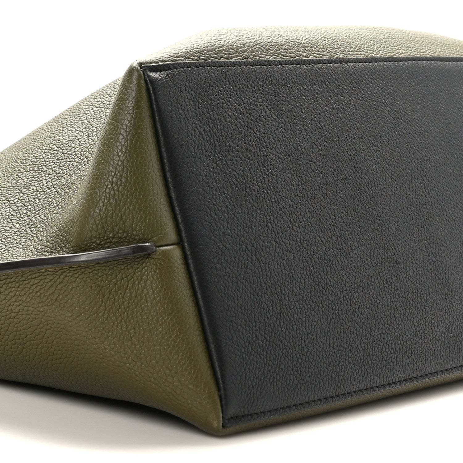 Louis Vuitton Calfskin Lockme Go Tote Green Toffee 7 of 8