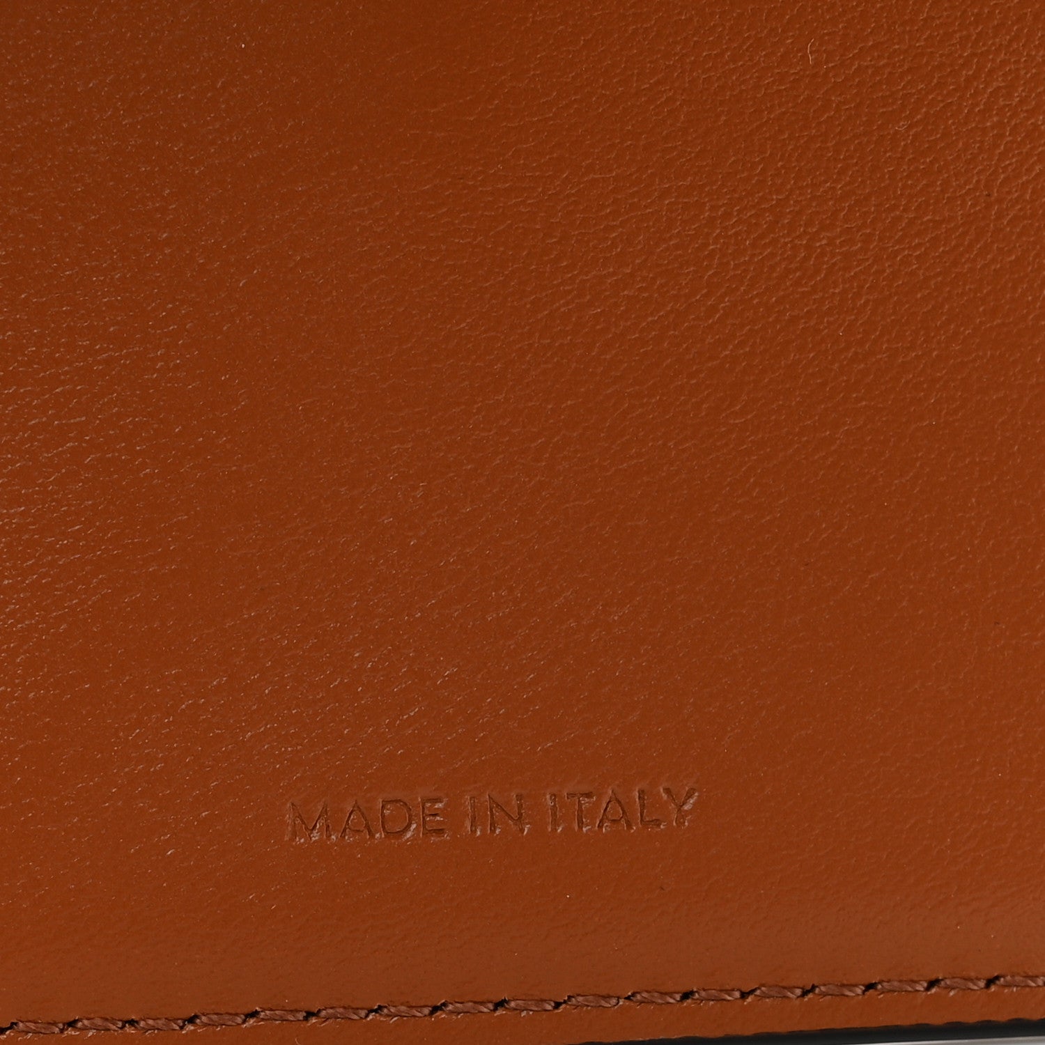 Celine Canvas Triomphe Compact Wallet Tan 6 of 8