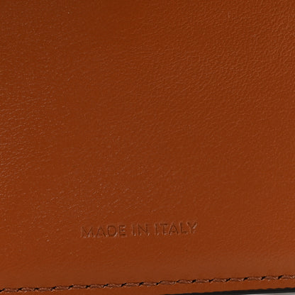 Celine Canvas Triomphe Compact Wallet Tan 6 of 8