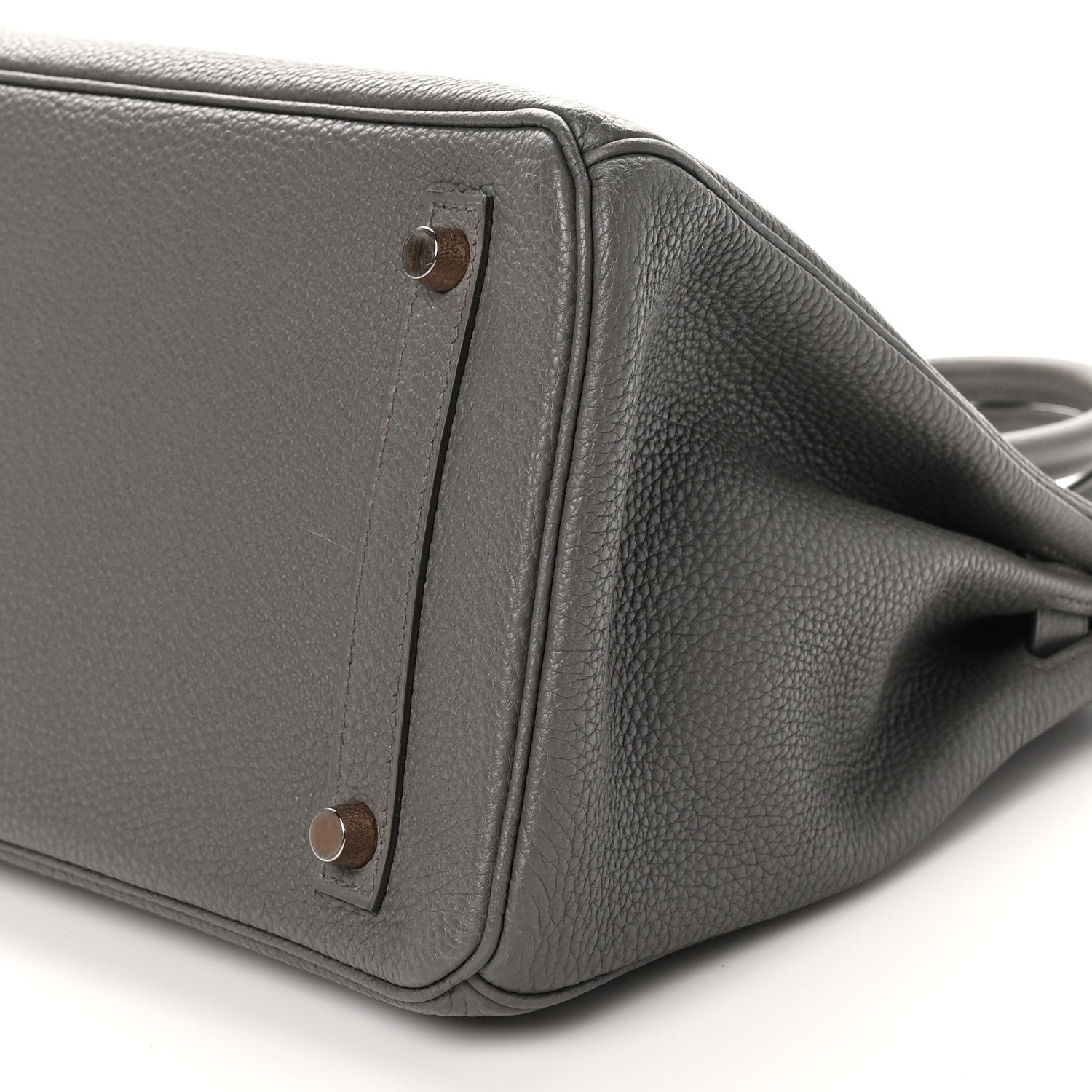 Hermes Togo BIRKIN 30 Etain 10 of 12