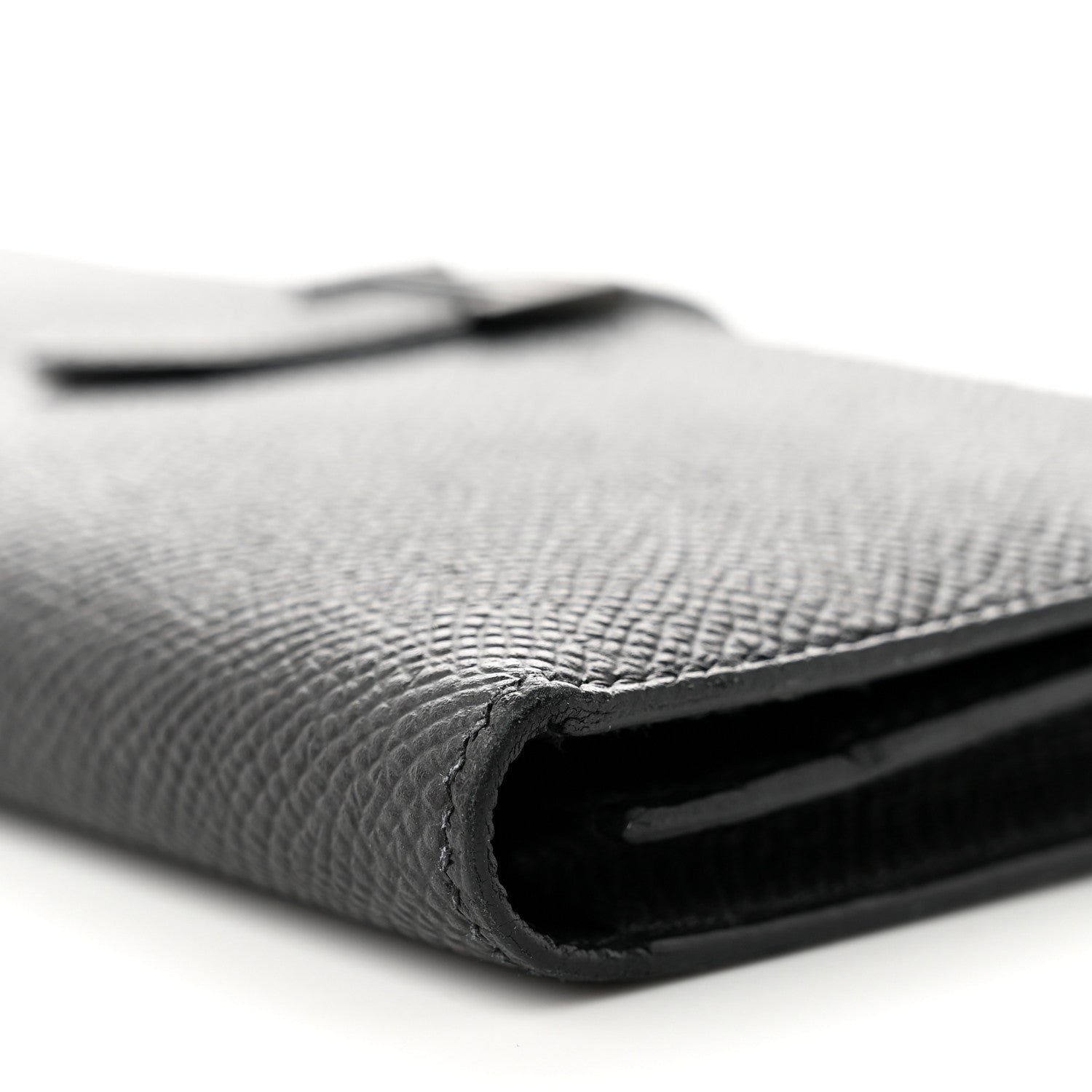Hermes Epsom Monochrome Bearn Gusset Wallet Black 9 of 9