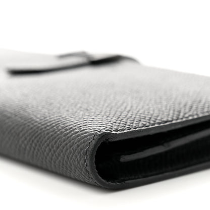Hermes Epsom Monochrome Bearn Gusset Wallet Black 9 of 9