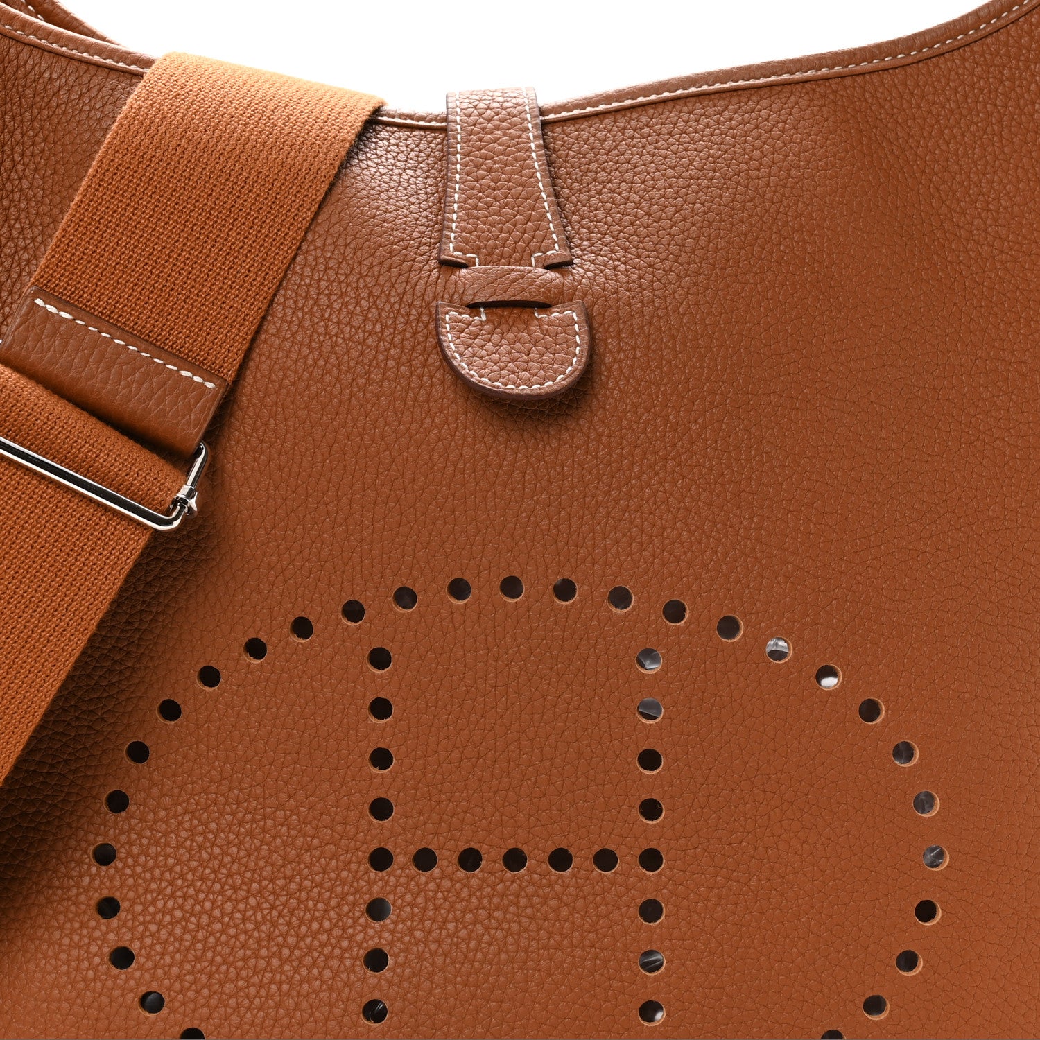 Hermes Taurillon Clemence Evelyne III GM Gold 8 of 10