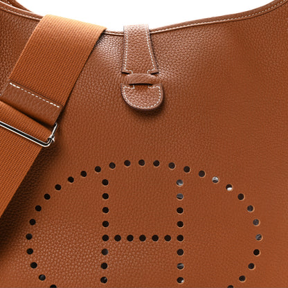 Hermes Taurillon Clemence Evelyne III GM Gold 8 of 10