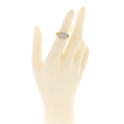 David Yurman 18K Yellow Gold Diamond 10mm Petite Wheaton Ring 49 5 2 of 6