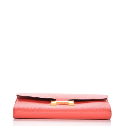 Hermes Epsom Constance Long Wallet Rose Jaipur 6 of 20