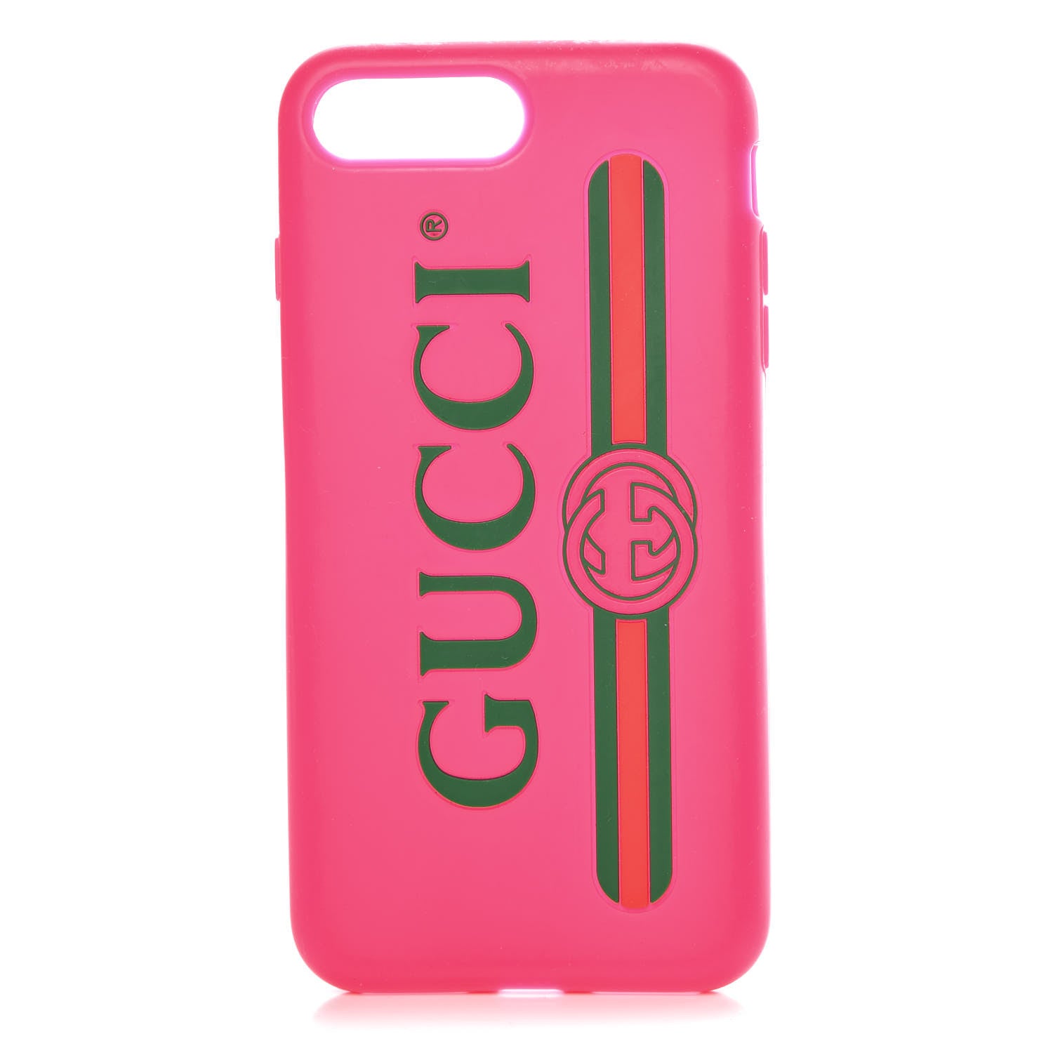 Gucci Rubber Print iPhone 7/8 Plus Case Pink 1 of 6