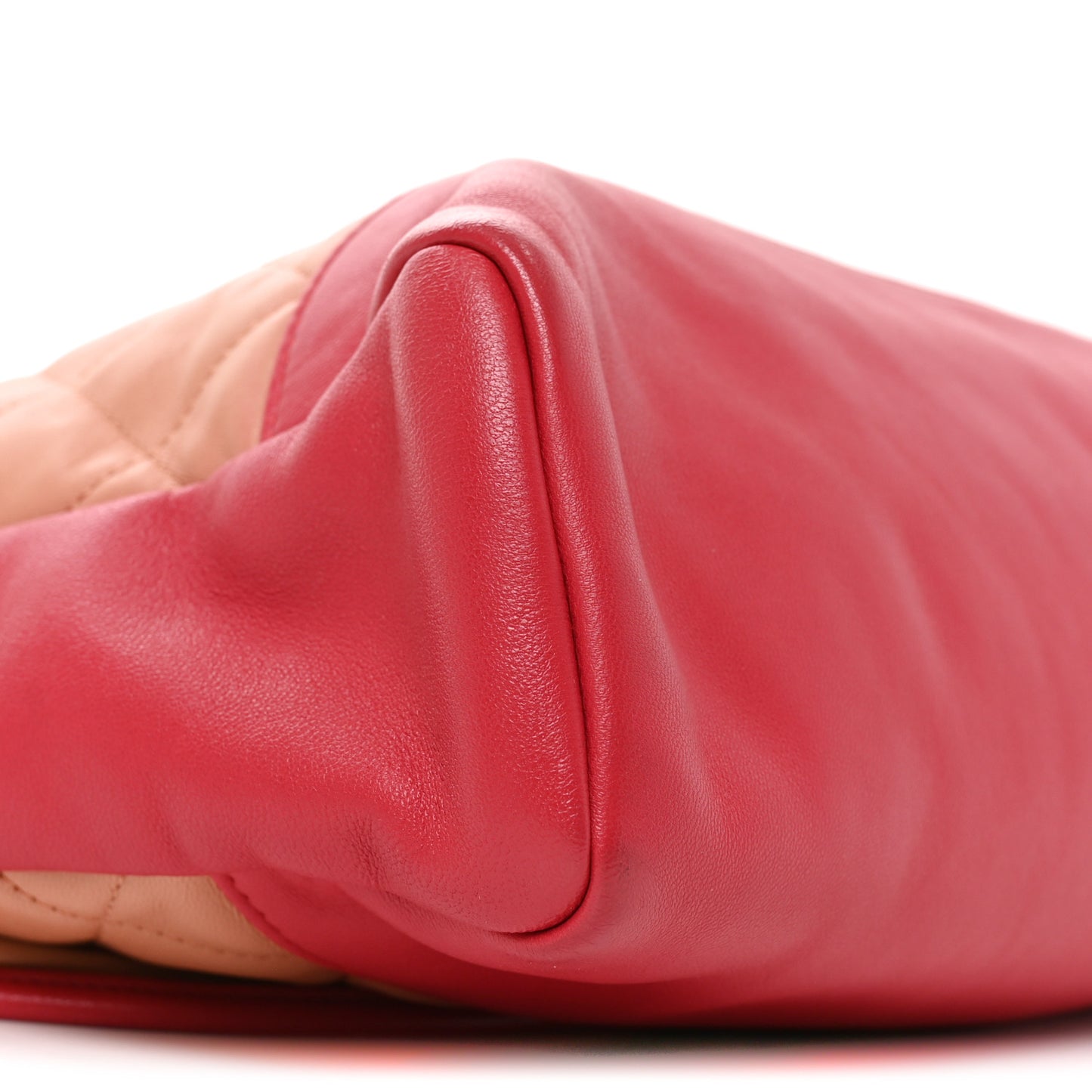 Aged Calfskin Quilted Large 31 Shopping Bag Beige Pink