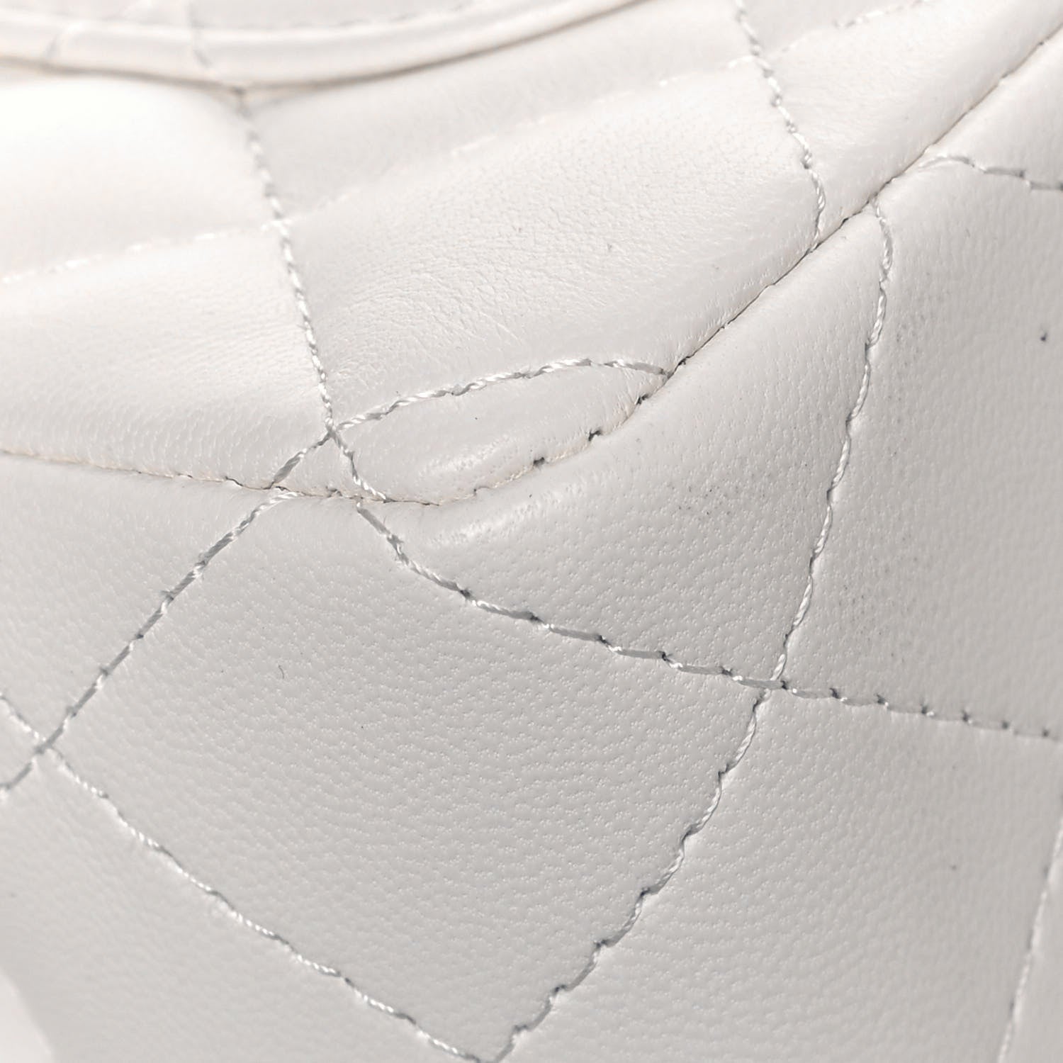 Chanel Lambskin Quilted Mini Rectangular Flap White 12 of 15