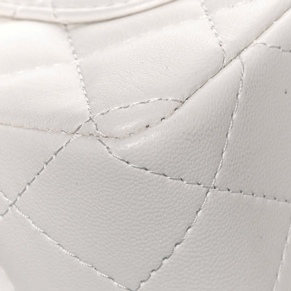 Chanel Lambskin Quilted Mini Rectangular Flap White 12 of 15