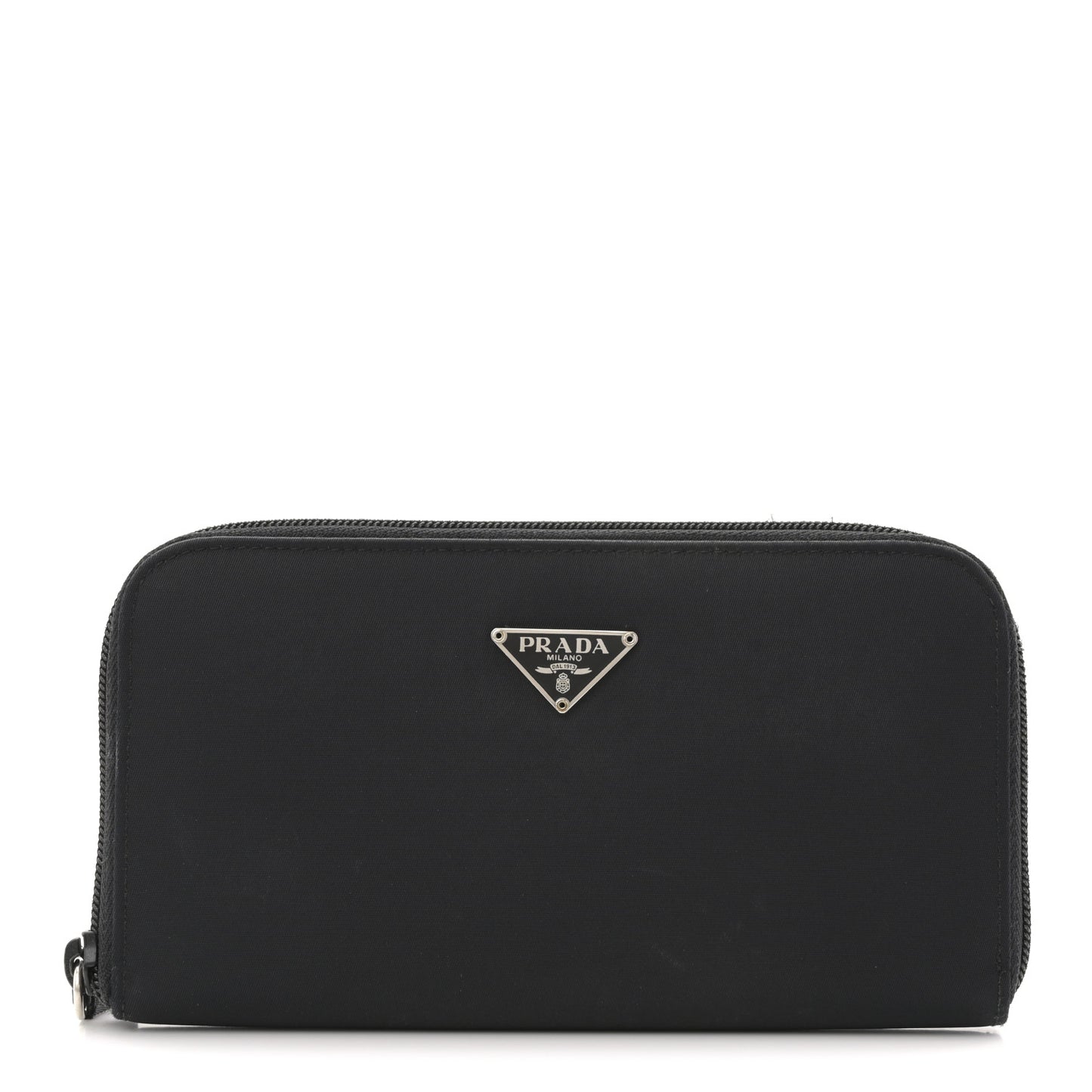 Tessuto Nylon Zip Around Wallet Black